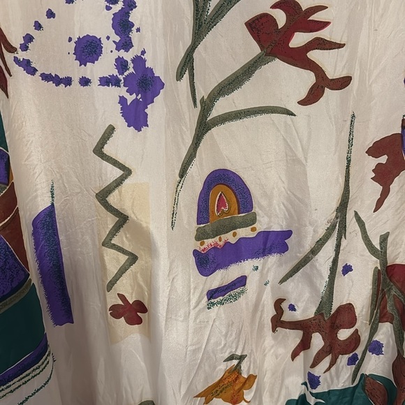 Vintage 100% silk windbreaker Feel Free by G. C. Size medium - Picture 6 of 6